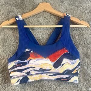 Cotton On Body Printed Sports Bra M Medium Yoga Pilates